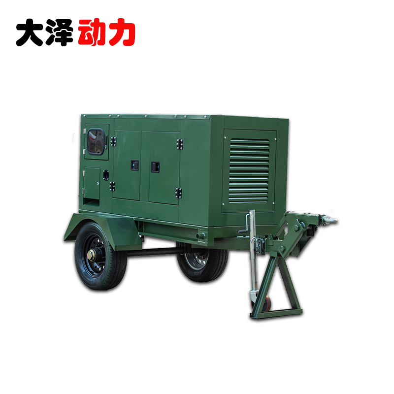 大泽动力25KW移动拖车式柴油发电机