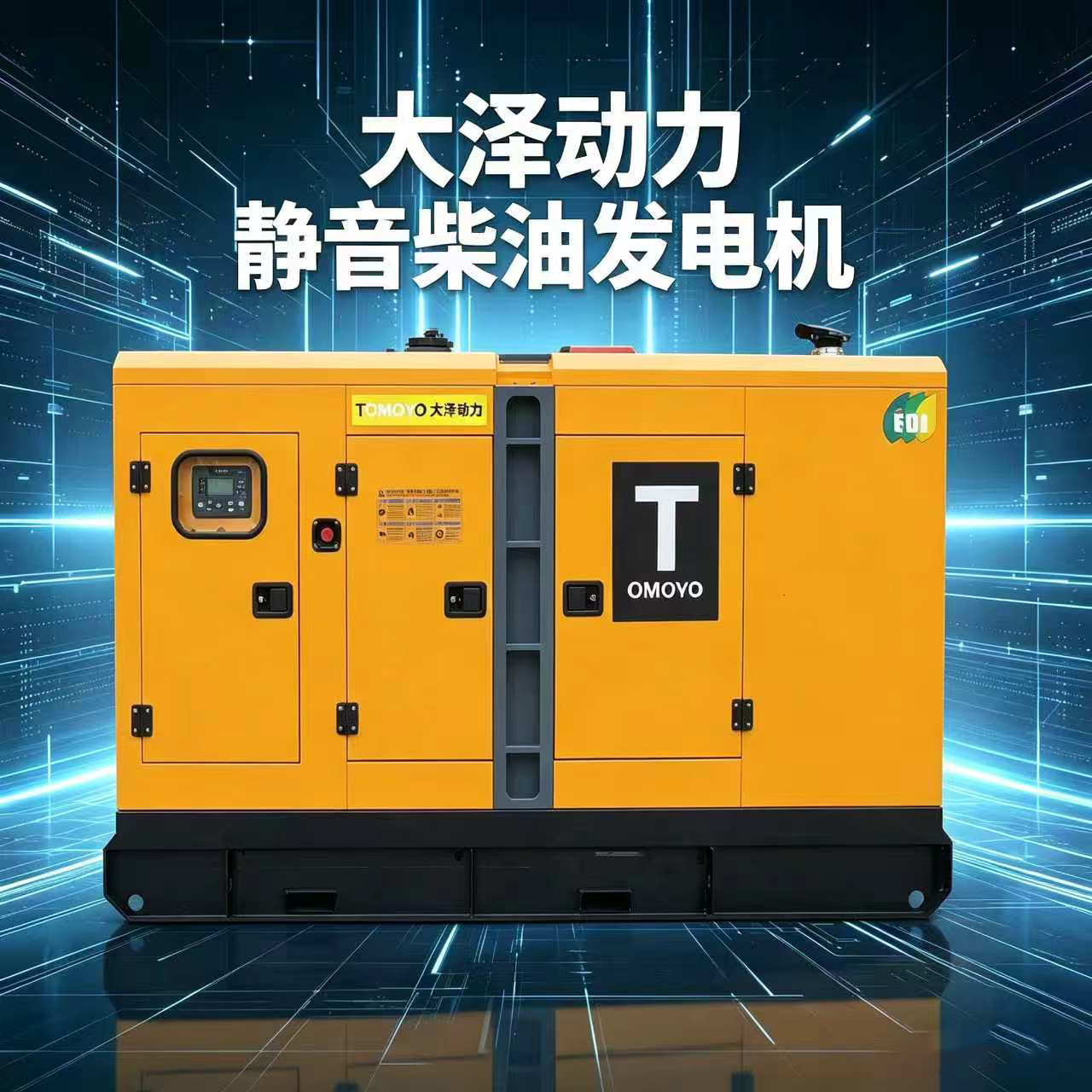 大泽动力75KVA静音柴油发电机TO78000ET-K