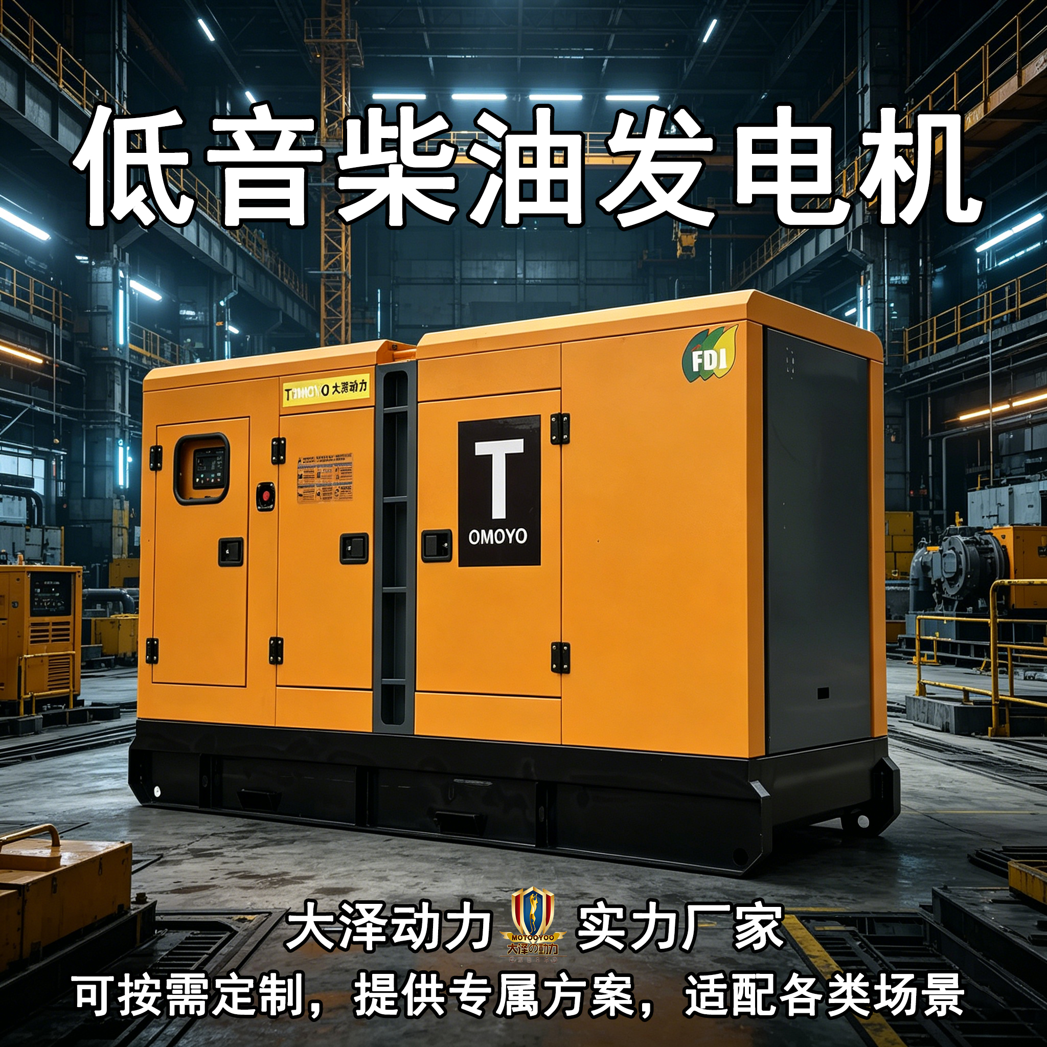 大泽动力150KVA静音柴油发电机TO150000ET-K