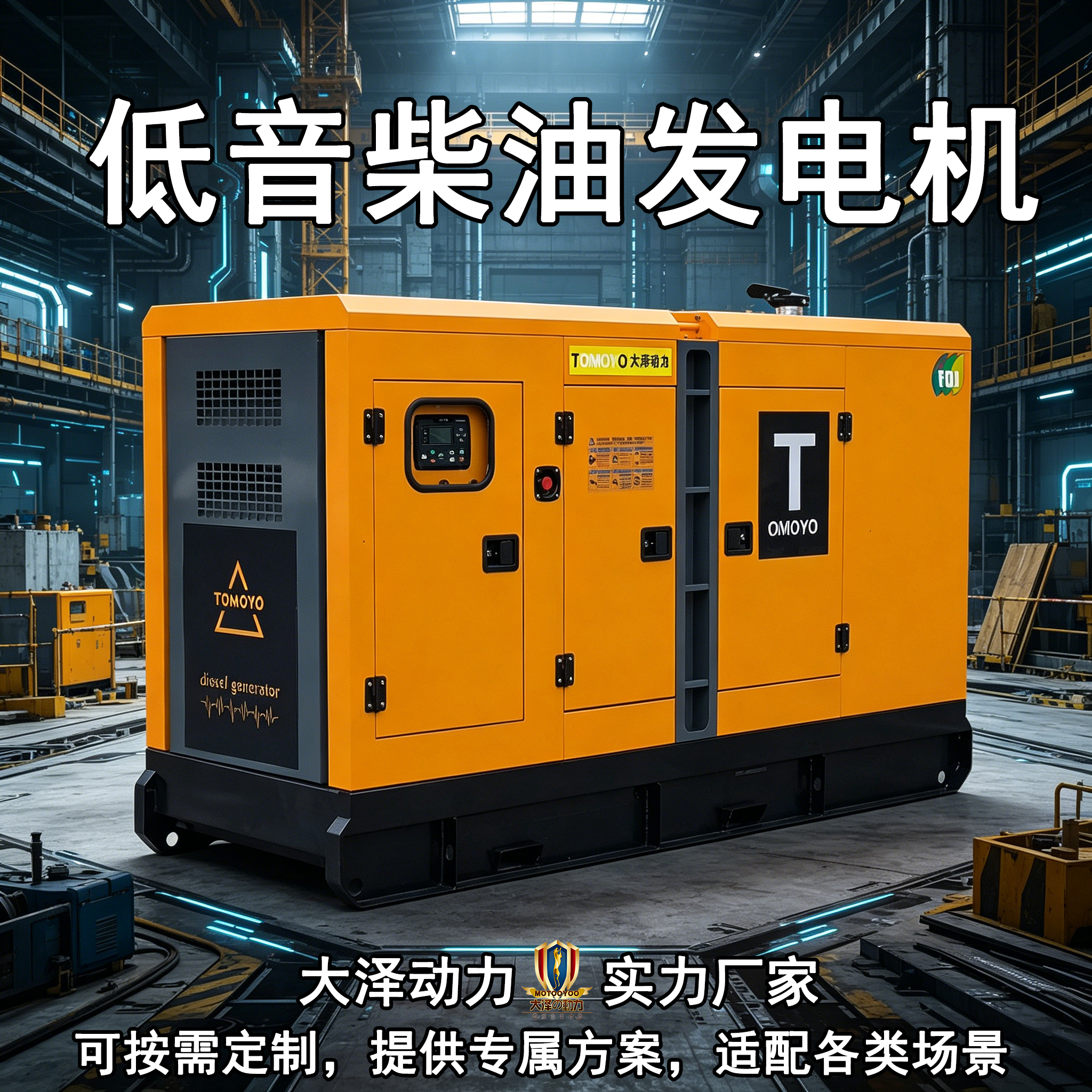 大泽动力200KVA静音柴油发电机TO220000ET-K